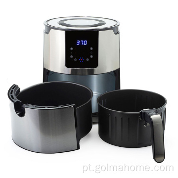 Acessórios de cozinha 5.5L Digital elétrico fritadeiras de ar fritadeira